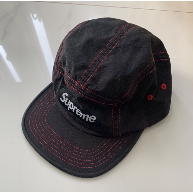 Supreme Contrast Stitch Camp Cap