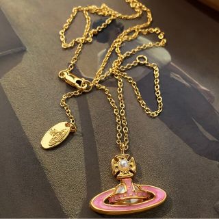 ヴィヴィアンウエストウッド(Vivienne Westwood)の新品未使用×ヴィヴィアンウエストウッド×ネックレス×ゴールド×ピンクチャーム(ネックレス)