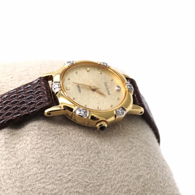 極美品 4N20-0630 SEIKO セイコー 時計 エクセリーヌ ダイヤ - 2