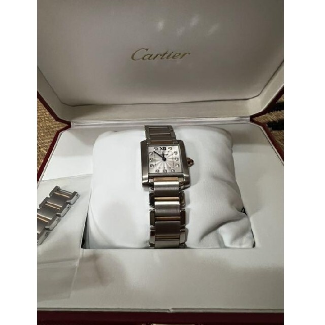 ワンピなど最旬ア! Cartier - 11Pダイヤ カルテイェ タンクフランセーズ 腕時計 ワンピなど最旬ア! Cartier - 11Pダイヤ カルテイェ タンクフランセーズ 腕時計