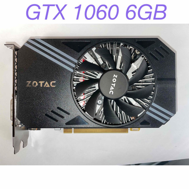 スマホ/家電/カメラZotac GeForce  GTX 1060 6GBモデル