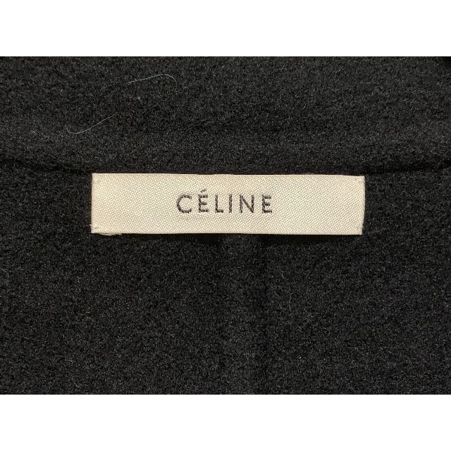 celine(セリーヌ)のセリーヌ　フィービー期　エッグクロンビーコート　カシミア　ブラック　34 レディースのジャケット/アウター(ロングコート)の商品写真