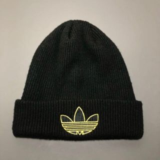 アディダス(adidas)の'90S adidas ニットキャップ black 希少(キャップ)