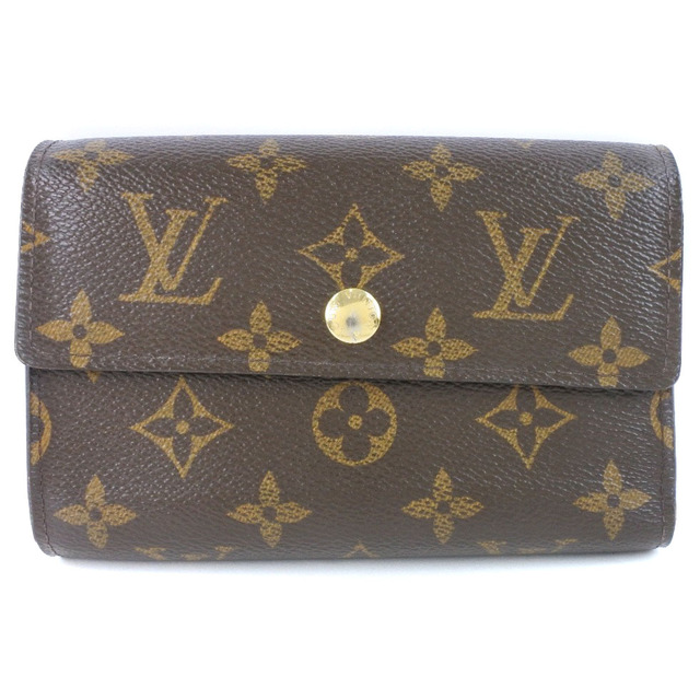 【LOUIS VUITTON】ルイ・ヴィトン ポルトフォイユ・アレクサンドラ M60047 モノグラムキャンバス 茶 CA3182 レディース 三つ折り財布