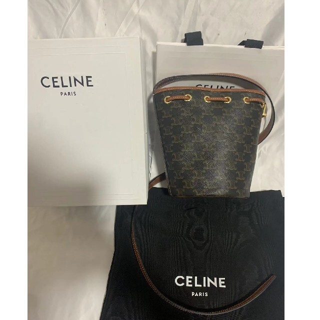 celine - CELINE  スモールドローストリングバッグ