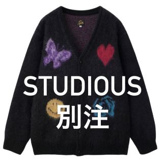 カーディガンNEEDLES 22fw MohairCardigan STUDIOUS別注 - カーディガン