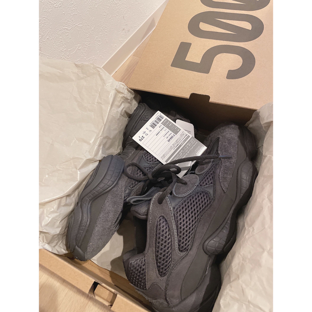 【新品27cm】adidas Yeezy 500 Utility Black