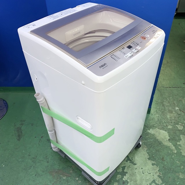 AQUA AQUA(アクアアクア)の⭐️AQUA⭐️全自動洗濯機　2018年7kg 美品　大阪市近郊配送無料 スマホ/家電/カメラの生活家電(洗濯機)の商品写真