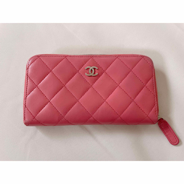 シャネル　長財布　CHANEL マトラッセ　ファスナー長財布