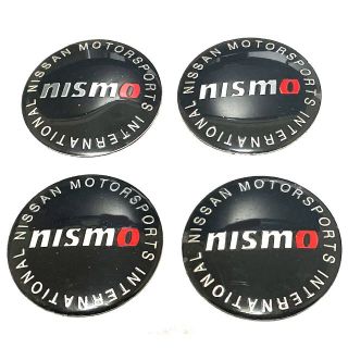 ニッサン(日産)のニスモ 日産用 ホイールセンターキャップ ステッカー 56mm B 4枚セット(車外アクセサリ)