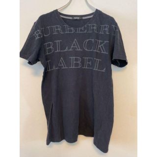 バーバリーブラックレーベル(BURBERRY BLACK LABEL)のBURBERRY BLACK LABEL Tシャツ ロゴプリント ブラック(Tシャツ(半袖/袖なし))