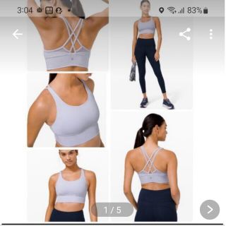 ルルレモン(lululemon)のルルレモン　Energy Bra LongLine Mesh(トレーニング用品)