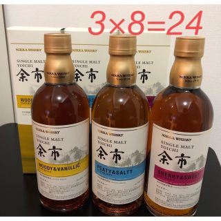 NIKKA /ニッカウイスキー シングルモルト余市 3種 24本セット 500ml