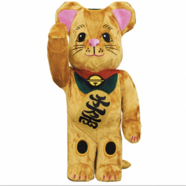 BE@RBRICK 招き猫 金 着ぐるみ版 400%