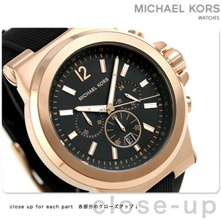 マイケルコース(Michael Kors)のマイケル コース 腕時計
 クオーツ MK8184MICHAEL KORS ブラックxブラック(腕時計(アナログ))
