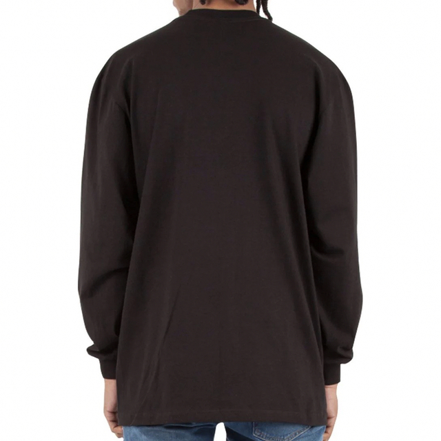 新品シャカウェア 7.5ozヘビーウエイト無地長袖Tシャツ 黒2枚セット 4XL 5