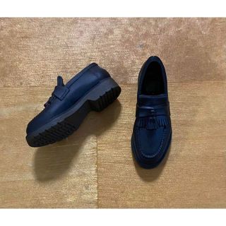 六分の一男子図鑑　タッセルローファー　黒　petworks 新品　靴　ユノラ(その他)