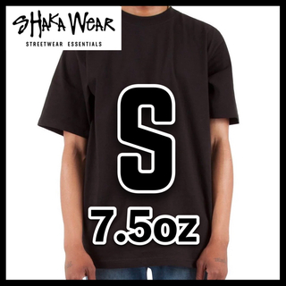 新品 シャカウェア 7.5oz ヘビーウエイト 無地 半袖Tシャツ 黒 S(Tシャツ/カットソー(半袖/袖なし))