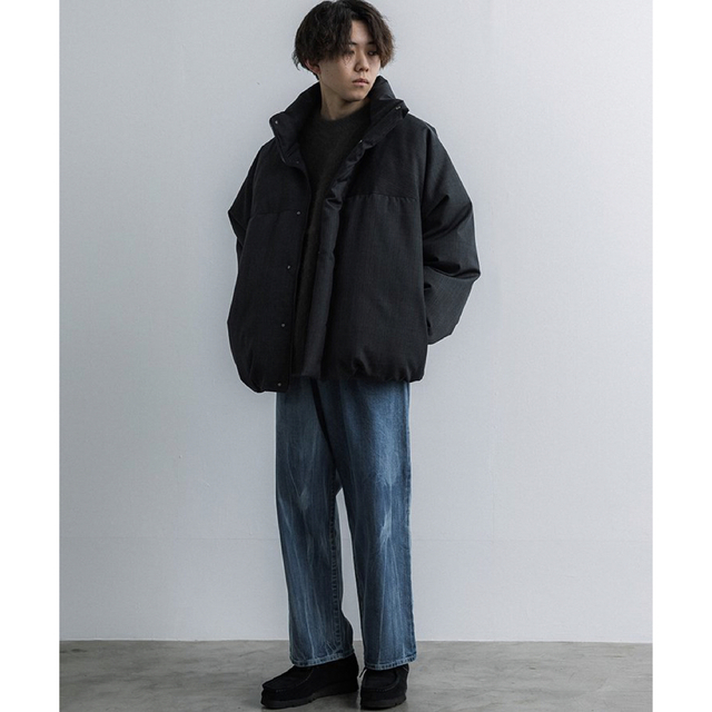 WOOL GABA IRREGULAR SLEEVE LOOSE PUFFERの通販 by フミ's shop｜ラクマ