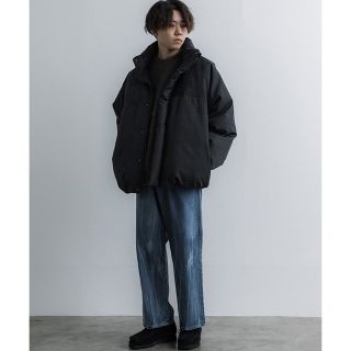 WOOL GABA IRREGULAR SLEEVE LOOSE PUFFERの通販 by フミ
