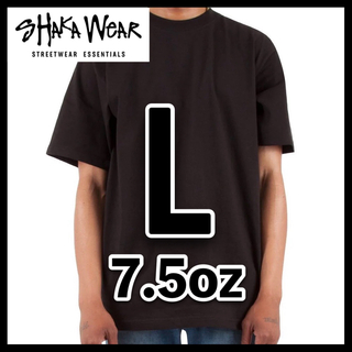 新品 シャカウェア 7.5oz ヘビーウエイト 無地 半袖Tシャツ 黒 L(Tシャツ/カットソー(半袖/袖なし))
