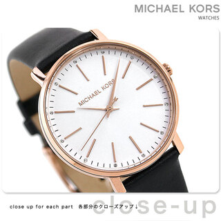 マイケルコース(Michael Kors)のマイケルコース 腕時計
 パイパー 38m クオーツ MK2834Michael Kors シルバーxブラック(腕時計)