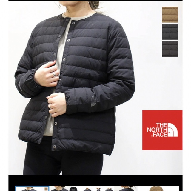 美品　the north face ノースフェイス　ダウン　カーディガン　sレディース