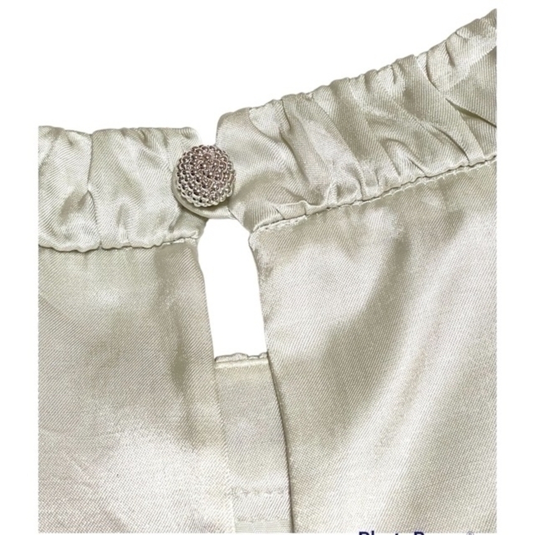 DRESSTERIOR - ドレステリア◇サテンワンピース◇シルバーボタン付き DRESSTERIOR - ドレステリア◇サテンワンピース◇シルバーボタン付き