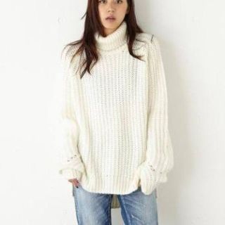 マウジー(moussy)のlong sleeve turtle neck tops(ニット/セーター)