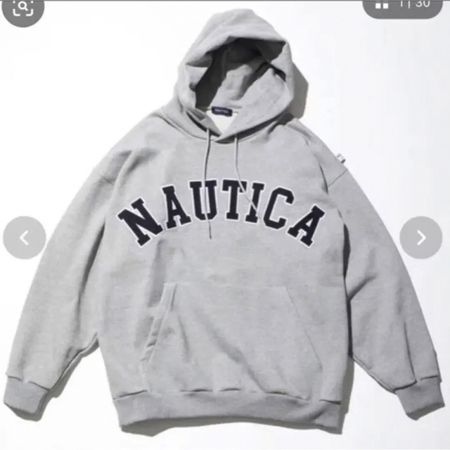 NAUTICA(ノーティカ)の【即日発送】美品　NAUTICA Arch Logo Sweat Hoodie メンズのトップス(パーカー)の商品写真