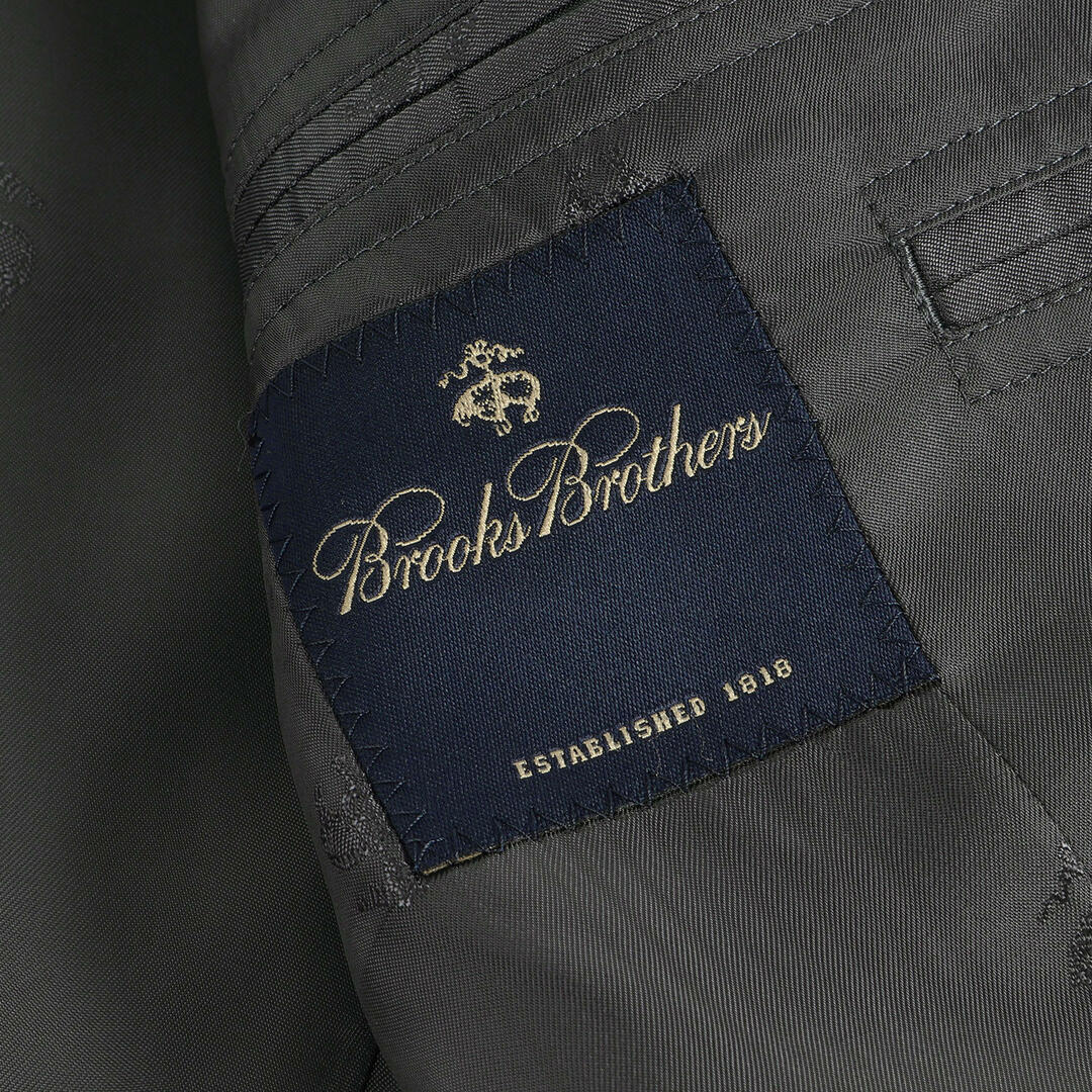 BROOKS BROTHERS ブルックスブラザーズ ダブル ピンストライプ ウール セットアップ スーツ グレー 上 40R / 下 34W ブランド ビジネス フォーマル ドレス 【メンズ】【美品】 3