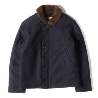 テンダーロイン(TENDERLOIN)のTENDERLOIN テンダーロイン ジャケット U.S.NAVY アルパカウールボア N-1 デッキジャケット T-1 ネイビー 紺 40(M) アウター ブルゾン【メンズ】【中古】(ミリタリージャケット)