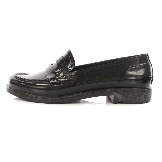 HUNTER(ハンター)のハンター HUNTER コインローファー レインシューズ US6 23cm 黒 レディースの靴/シューズ(ローファー/革靴)の商品写真
