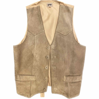 used suede leather gilet(ベスト)
