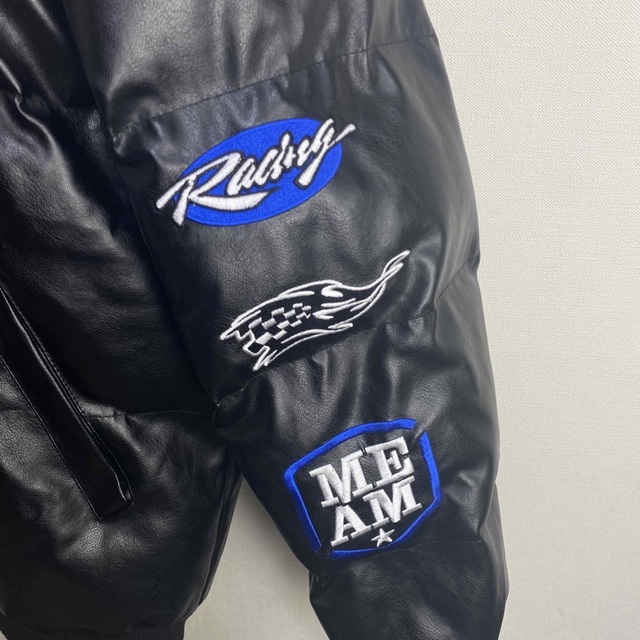 STUSSY - 【希少 XL】skate park レザーダウンジャケット STUSSY - 【希少 XL】skate park レザーダウンジャケット