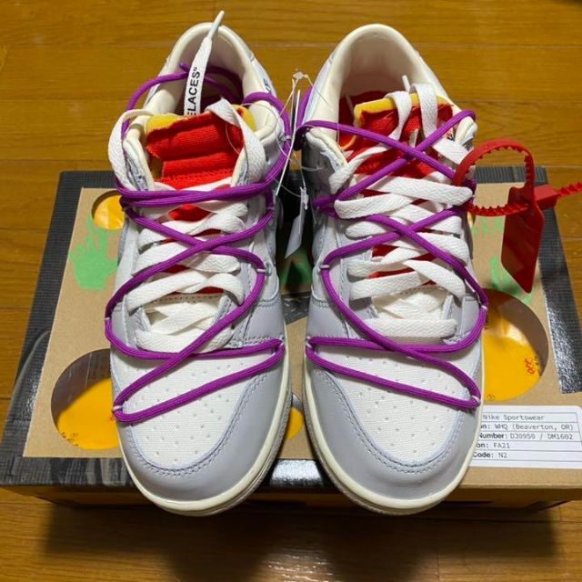 NIKE OFF-WHITE DUNK LOW lot 45