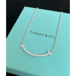 Tiffany & Co. - 超美品Tiffany Tスマイル ネックレス ミディアム