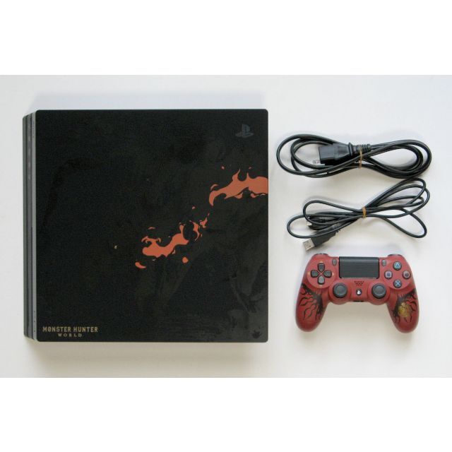 PlayStation4(プレイステーション4)の送料込 難有り PlayStation 4 Pro MONSTER HUNTER エンタメ/ホビーのゲームソフト/ゲーム機本体(家庭用ゲーム機本体)の商品写真