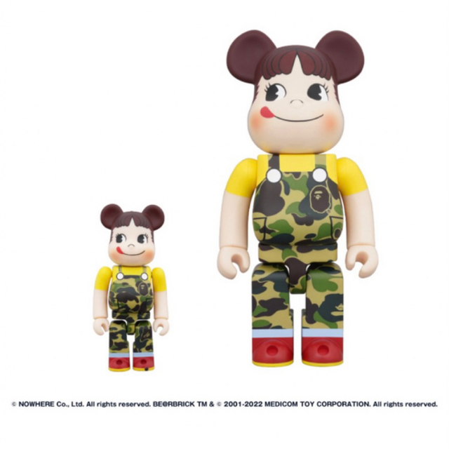 BE＠RBRICK  BAPE(R) × ペコちゃん 100% & 400%