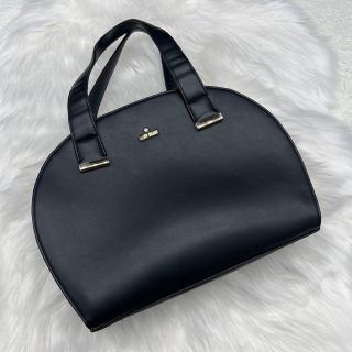 マリークワント(MARY QUANT)のMARY QUANT マリークワント ハンドバック レザー ブラック(ハンドバッグ)