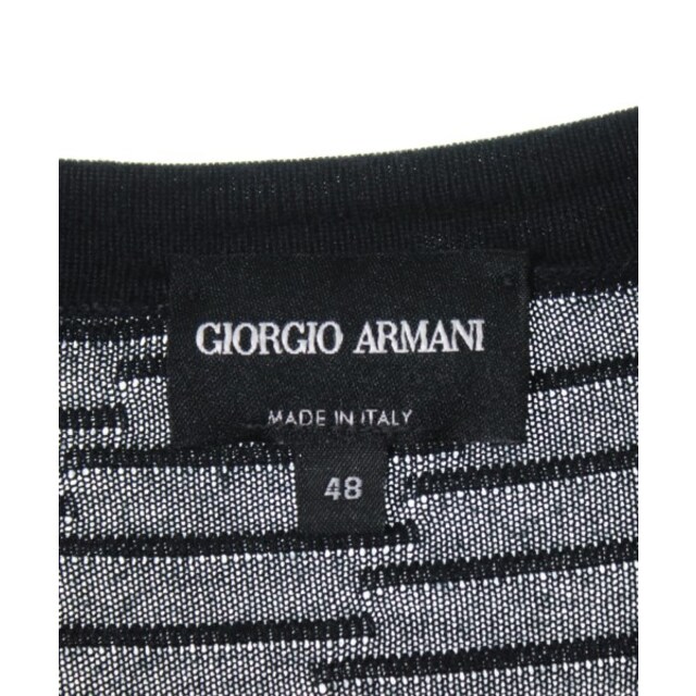 GIORGIO ARMANI ニット・セーター 48(L位) 黒 - ニット/セーター