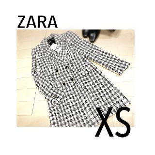 ザラ(ZARA)のZARA ザラ　テクスチャーチェックブレザー　ツイード(テーラードジャケット)