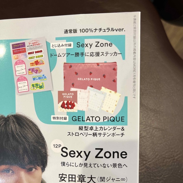 gelato pique(ジェラートピケ)のMORE 2023年 01月号　特別付録 エンタメ/ホビーの雑誌(ファッション)の商品写真