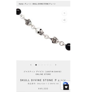 おすすめの人気 美品!ジャスティンデイビス SNJ126-1 SKULL DIVINE