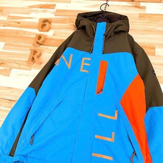 【オニール】ウェア ジャケット スキー スノーボード L 青ブルー×オレンジ
