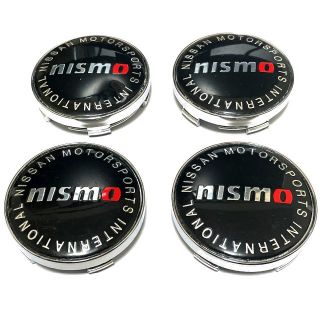 ニッサン(日産)のニスモ 日産用 ホイールセンターキャップ B クローム台座付 60mm 4個入(車外アクセサリ)