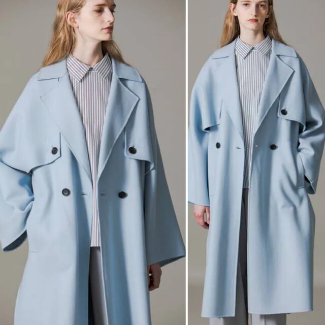 美品●アドーアADORE●2wayレイヤードロングコート●¥110000