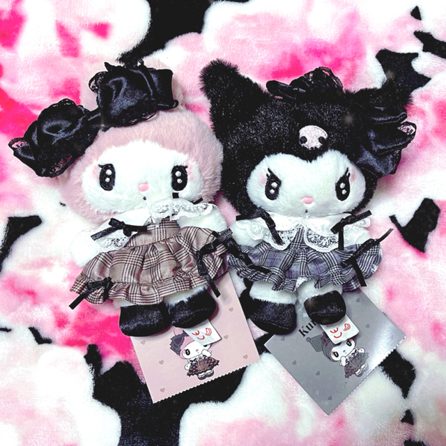 真夜中のメロクロシリーズ マイメロちゃん クロミちゃん ぬいぐるみ 真夜中のメロクロシリーズ マイメロちゃん クロミちゃん ぬいぐるみ