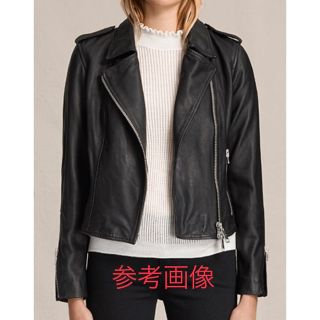 良品 ALLSAINTS レザージャケット ダブル ライダース 黒 ブラック 6