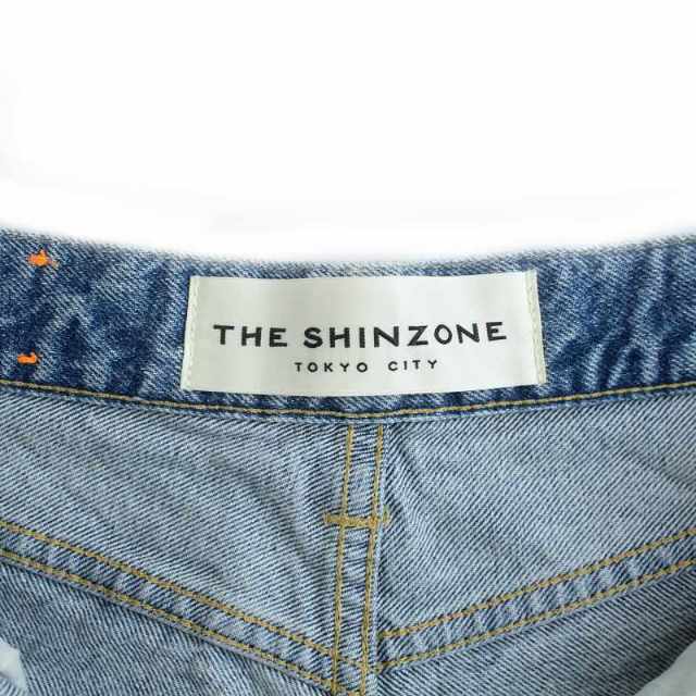 Shinzone(シンゾーン)のシンゾーン キャロットデニム パンツ ジーンズ ジップフライ 32 S レディースのパンツ(デニム/ジーンズ)の商品写真